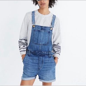 Madewell Adirondack Overall Short In Dawkins
